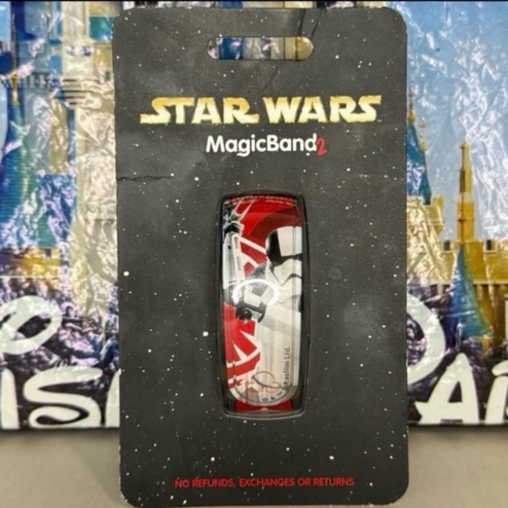 HTF Disney Parks Star Wars Red First Order Judicial Stormtrooper MagicBand 2 NWT